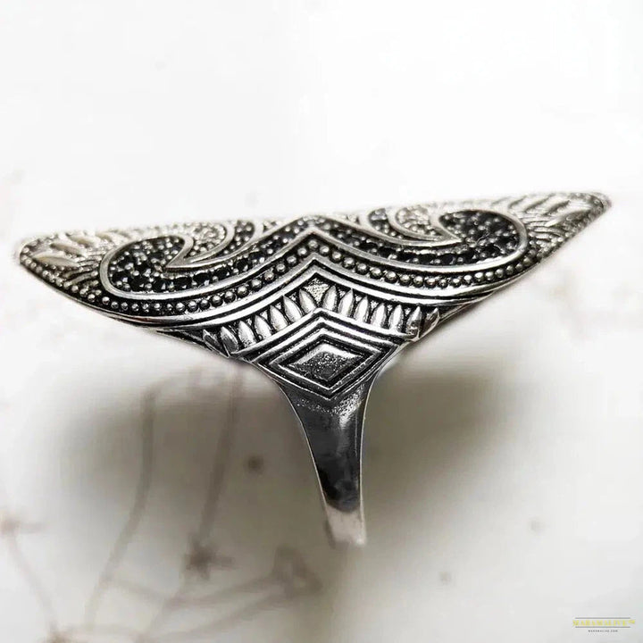 Ring Maori Cultural Tattoo Ornament, Fashion Good Jewerly For Women Men Gift In 925 Sterling Silver