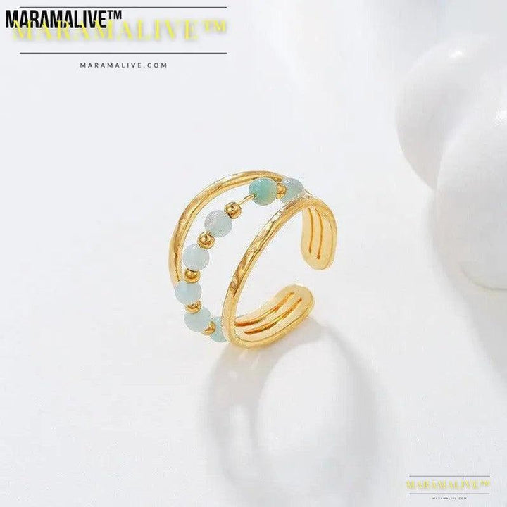 Ring Special-interest Design High-grade Antique Style Multi-color