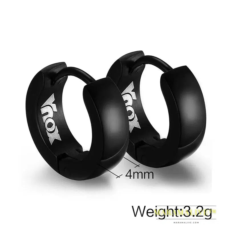 Rock Punk Huggie Earrings Stainless Steel Unique Small Hoop Earrings For Men Women Bohe Jewelry