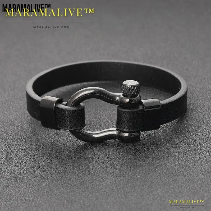 Rock Punk Leather Bracelet