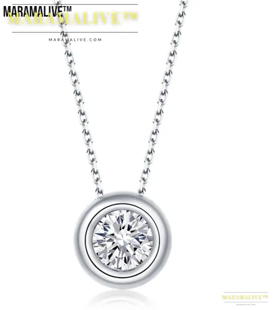 Round Inlaid Moissanite Jewelry Set Must-have for a Fashionable Woman