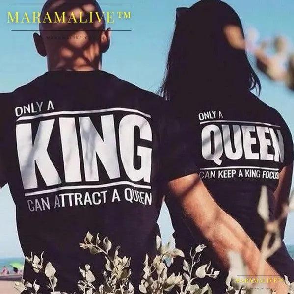 Royal Couple Apparel - Only A King & Queen Matched T-Shirts