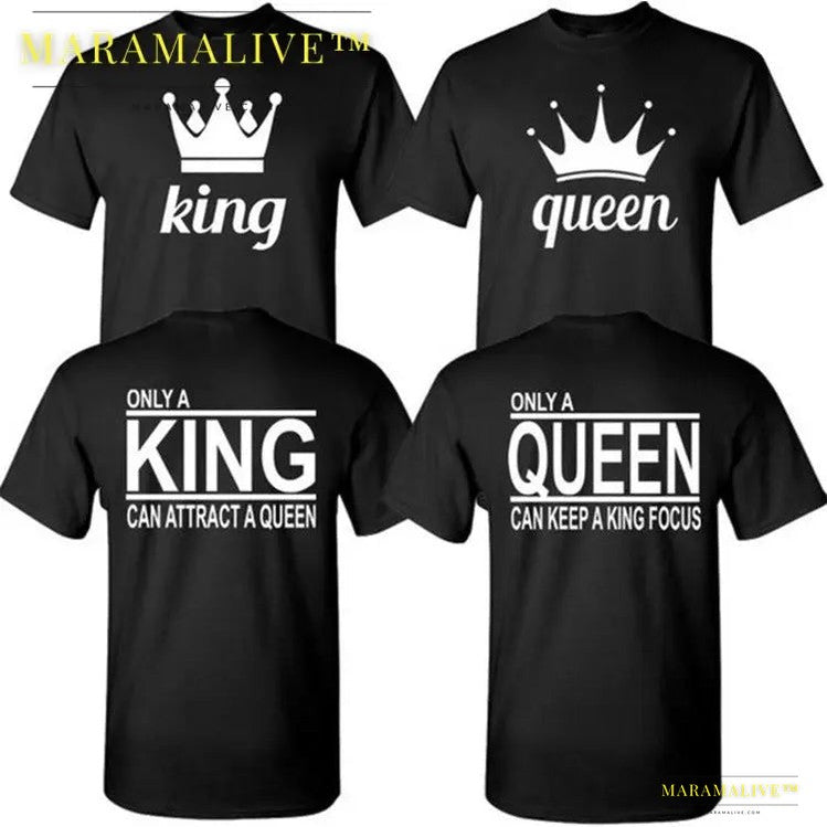 Royal Couple Apparel - Only A King & Queen Matched T-Shirts