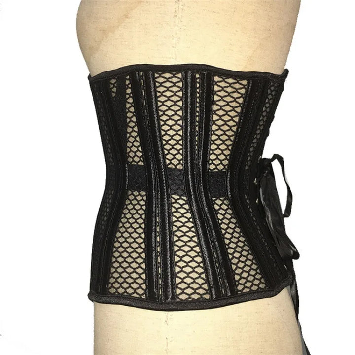 Breathable Mesh Sexy Women Corsets Top Spiral Steel Boned Underbust Waist Trainer Bustier Body Shaper Corselet - Maramalive™