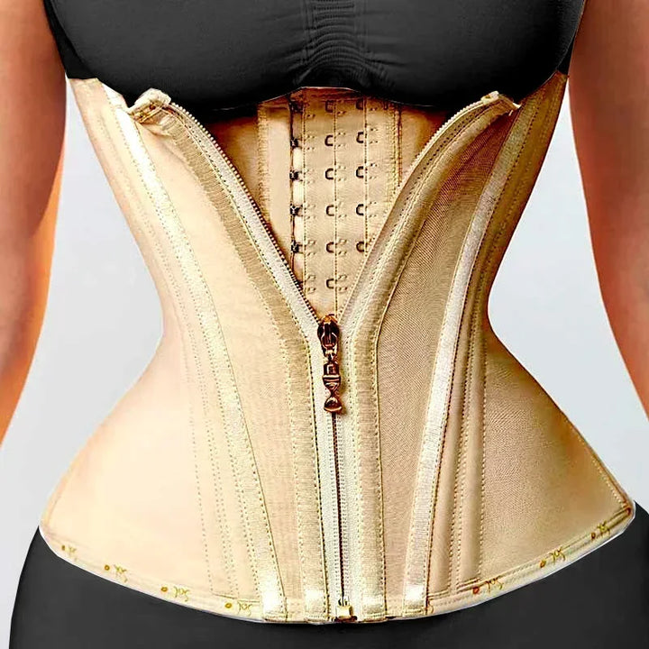 Girdles Double Compression Vest Waist Trainer Corset with Zipper Hook Flat Belly Slimming Body Shapers - Maramalive™