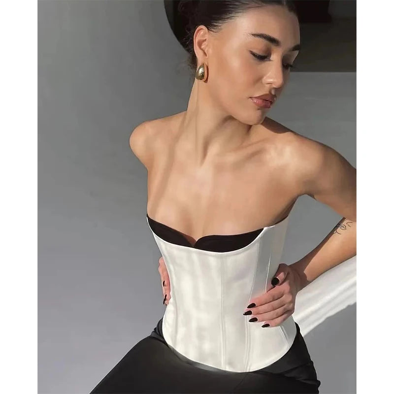 Sexy Bustier Top Women Elegant Lingerie Corset Summer Fashion Bustiers Tank Top Vintage Streetwear Woman Clothes - Maramalive™