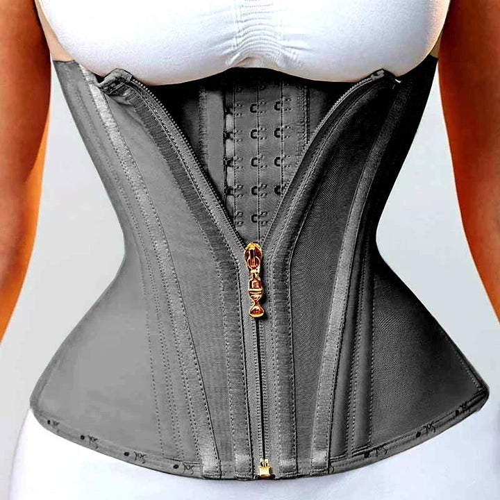 Girdles Double Compression Vest Waist Trainer Corset with Zipper Hook Flat Belly Slimming Body Shapers - Maramalive™