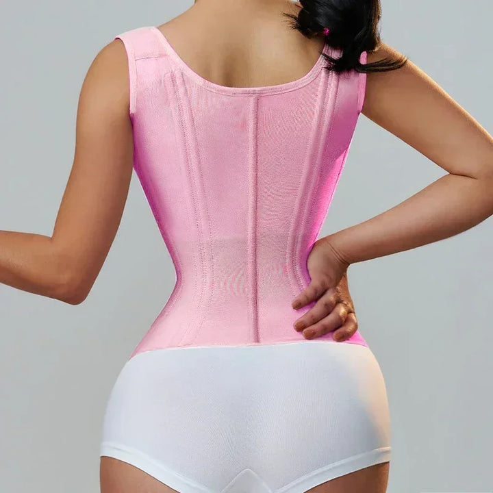 Girdles Double Compression Vest Waist Trainer Corset with Zipper Hook Flat Belly Slimming Body Shapers - Maramalive™