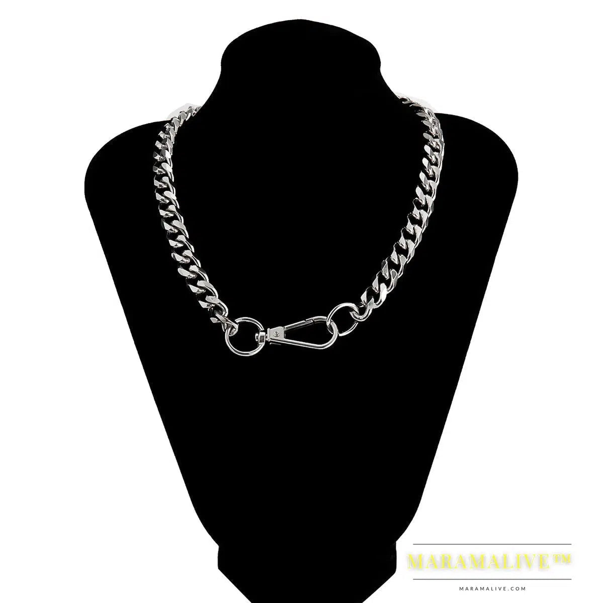 SHIXIN Punk Exaggerated Heavy Metal Big Thick Chain Choker Necklace Women Goth Fashion Night Club Jewelry Female Chocker Collier