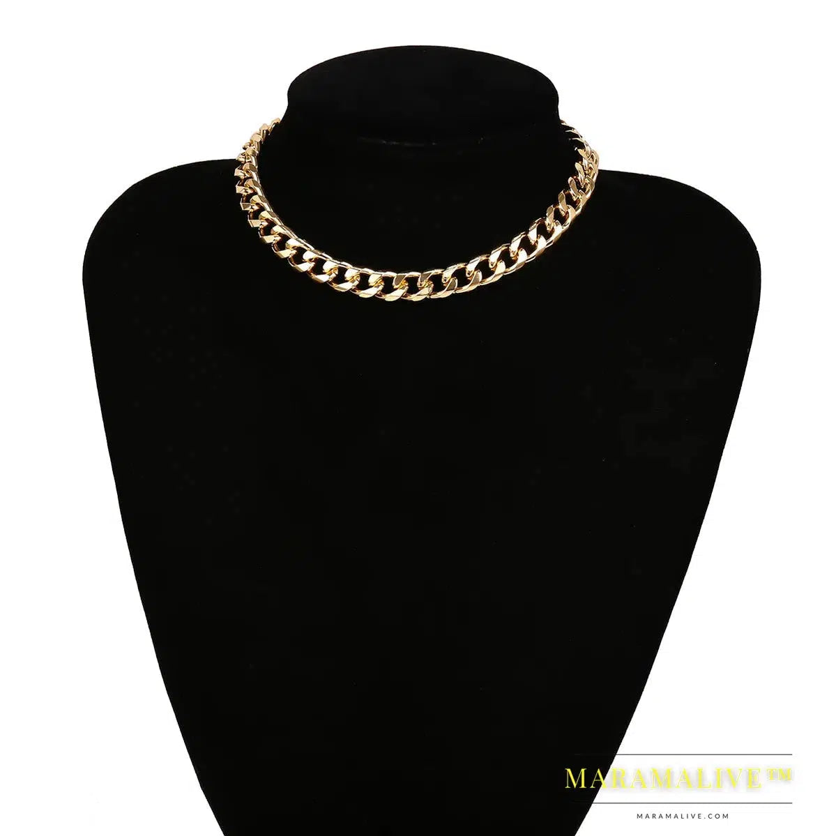 SHIXIN Punk Exaggerated Heavy Metal Big Thick Chain Choker Necklace Women Goth Fashion Night Club Jewelry Female Chocker Collier