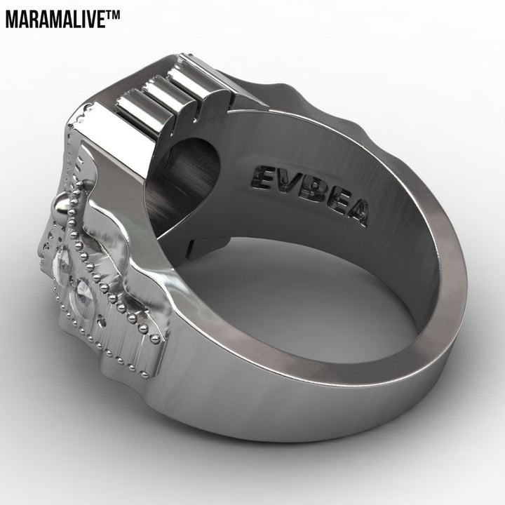 SKULL PUNK STAINLESS STEEL RING