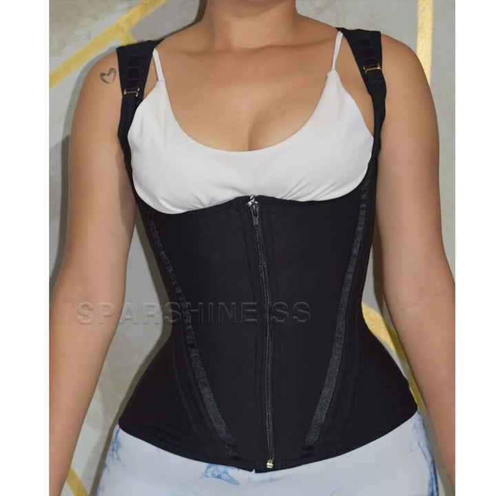 Women Double Compression Body Shaper Shapewear Vest Tops Waist Trainer Corset Adjustable Zipper and Hook-eyes - Maramalive™