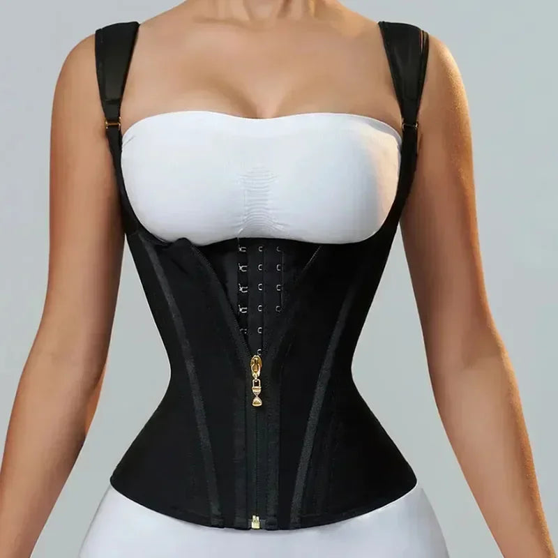 Body Shaper Shapewear Women Vest Tops Double Compression Waist Trainer Corset Adjustable Zipper and Hook-eyes - Maramalive™