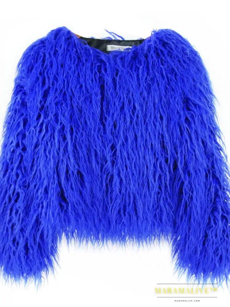 Short Faux Fur Coats for Women - Winter Faux Fur Jackets