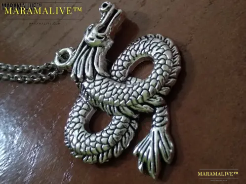 Silver Dragon Necklace