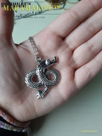 Silver Dragon Necklace