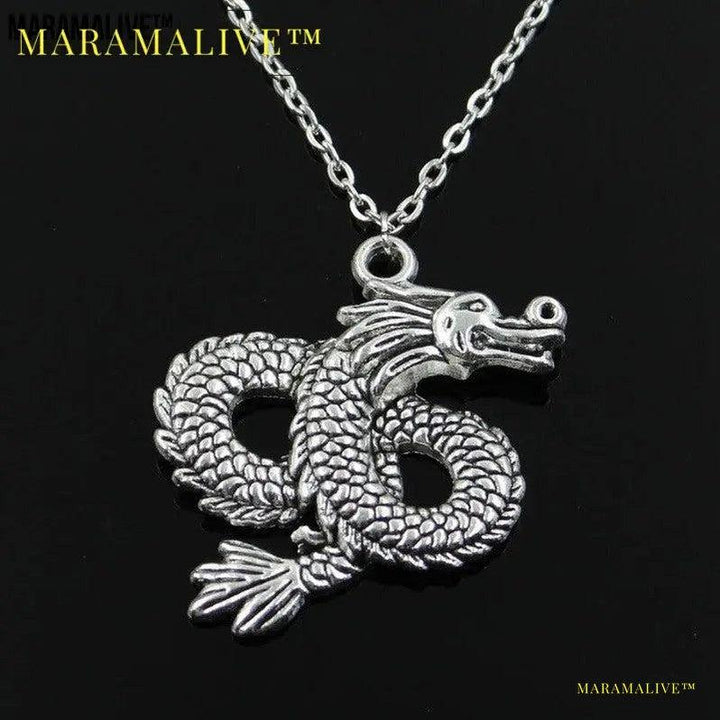 Silver Dragon Necklace