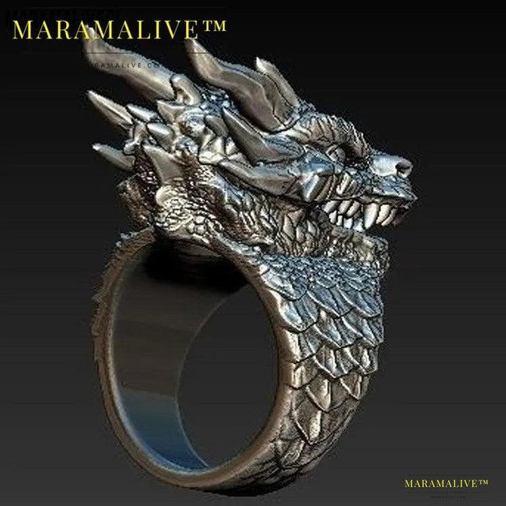 Silver Dragon Ring