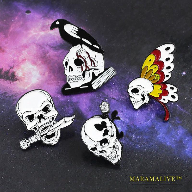 Skull Head Personality Creativity Trend Clothing