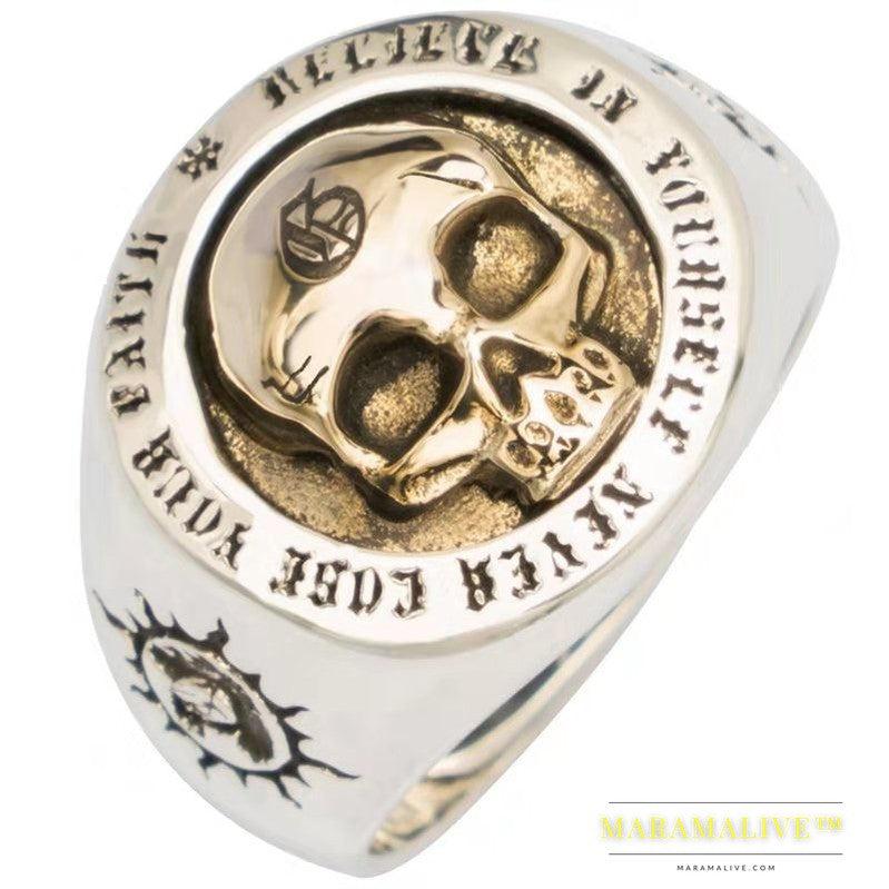 Skull Hip Hop Punk Rock Men's Ring