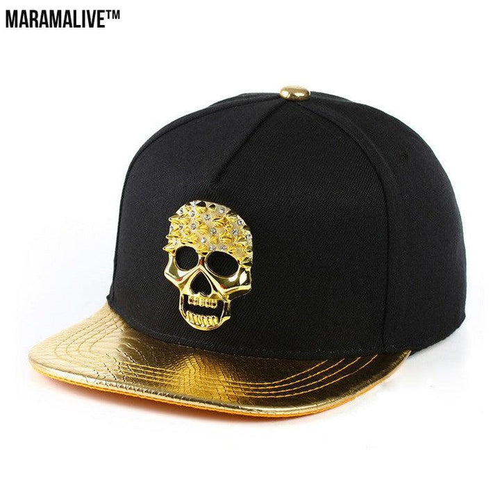 Skull Metal Logo Hiphop Hip-hop Cap