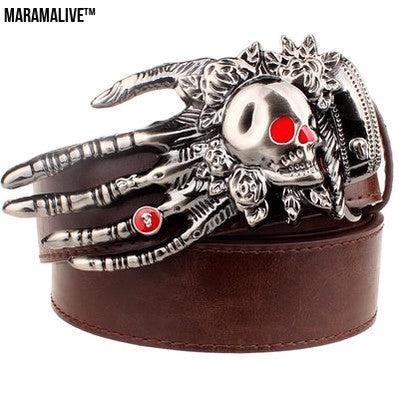 Skull big head claw belt fashion