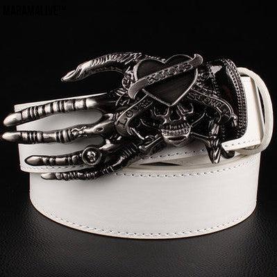 Skull big head claw belt fashion