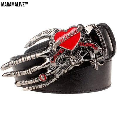 Skull big head claw belt fashion