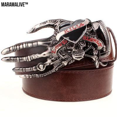 Skull big head claw belt fashion