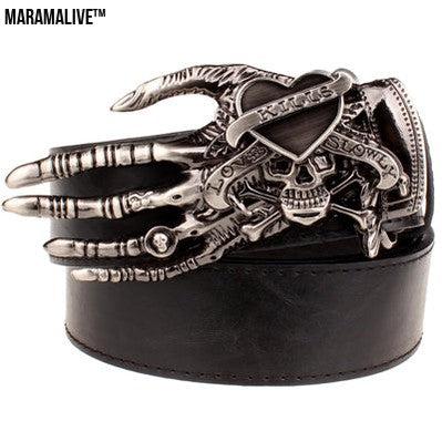 Skull big head claw belt fashion