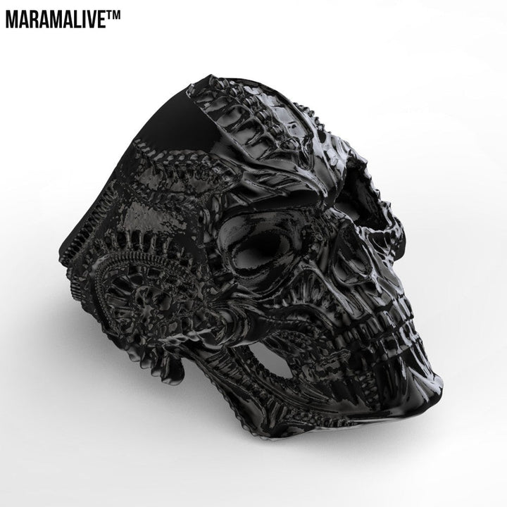 Skull punk ring hip-hop male ring