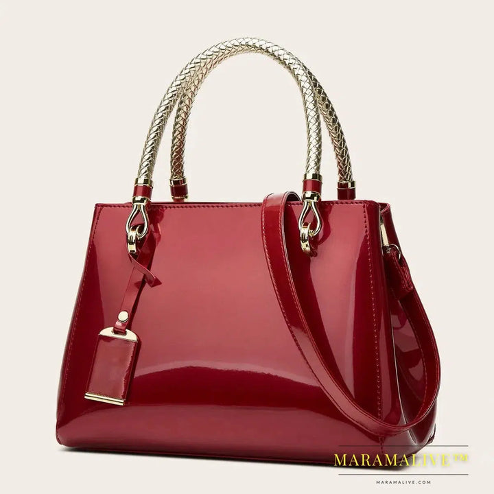 Smooth Handbags for Women Faux Leather Hand Bags for Women Trend 2024 Ladies Hand Bag Luxury Designer Blue Black Red Pink Beige