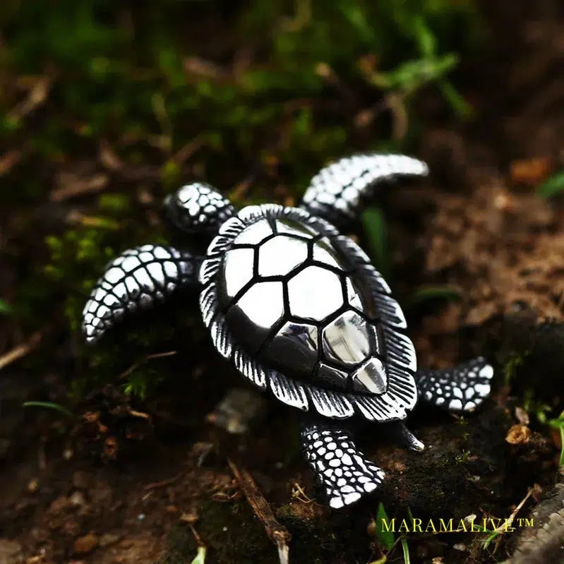 Special Design 316L Stainless Steel Sea Turtle Pendant 3D Men's Pendant Cute Jewelry For Men Women