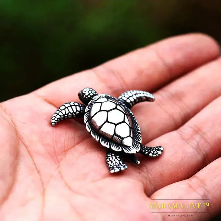 Special Design 316L Stainless Steel Sea Turtle Pendant 3D Men's Pendant Cute Jewelry For Men Women