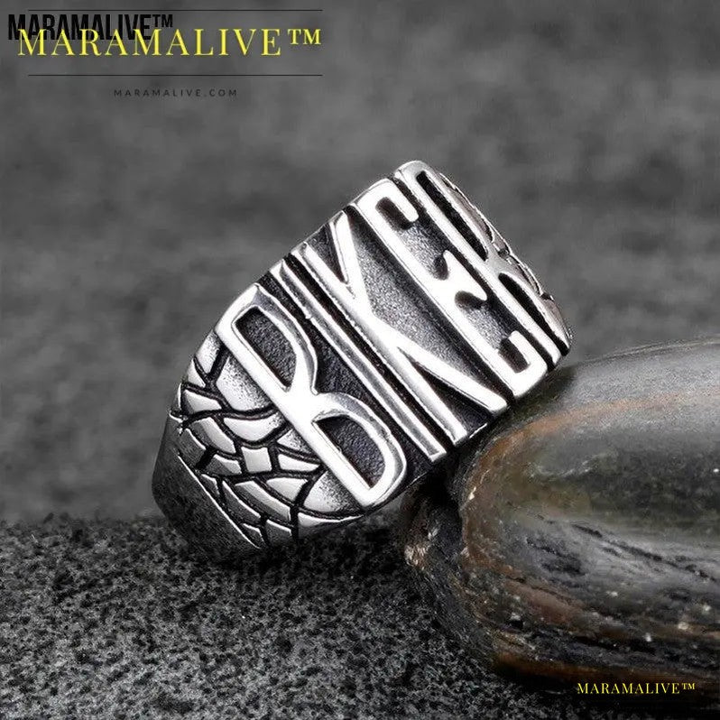 Speeding Party Punk Men's Biker Ring