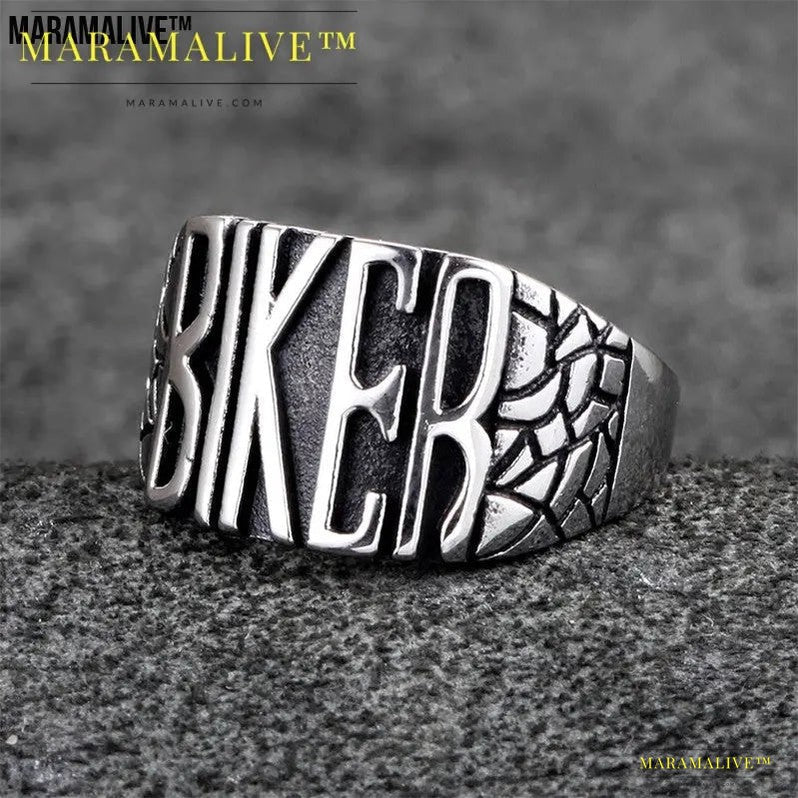 Speeding Party Punk Men's Biker Ring