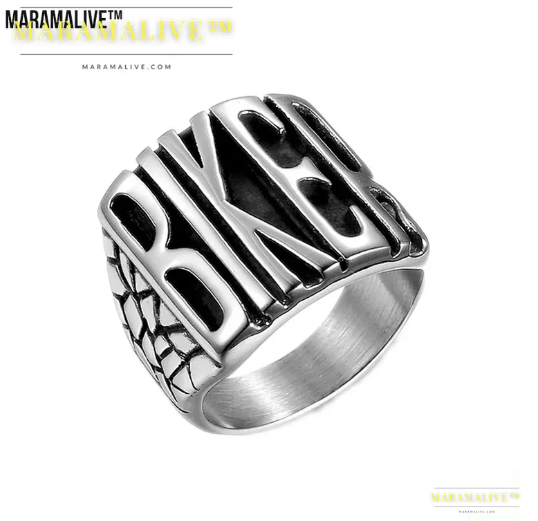 Speeding Party Punk Men's Biker Ring