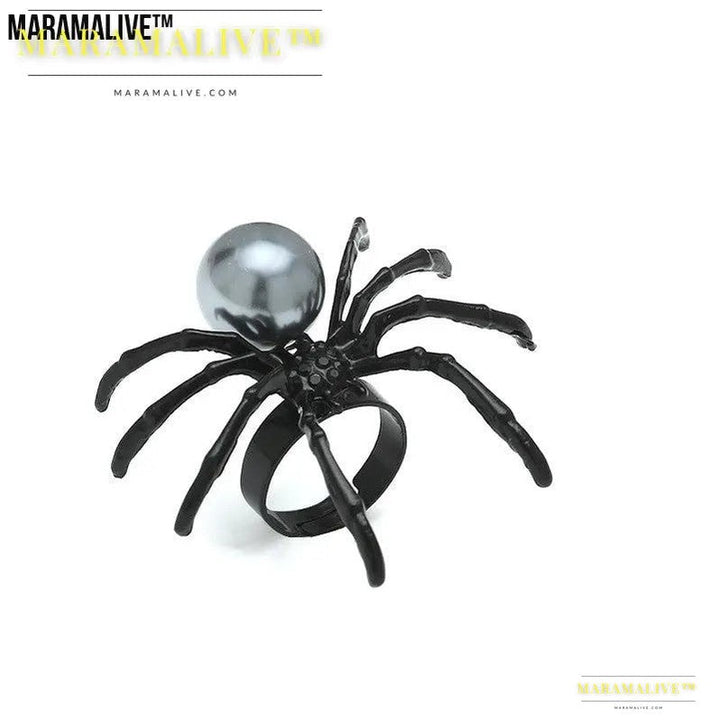 Spider Silver Ring: Halloween Fashion