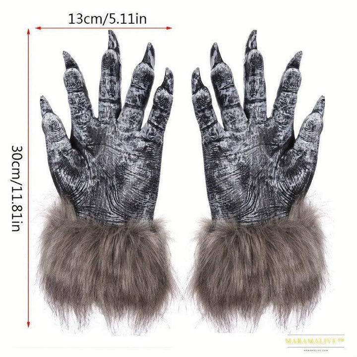 Spooky Halloween Wolf Gloves - Ultimate Party and Cosplay Essential