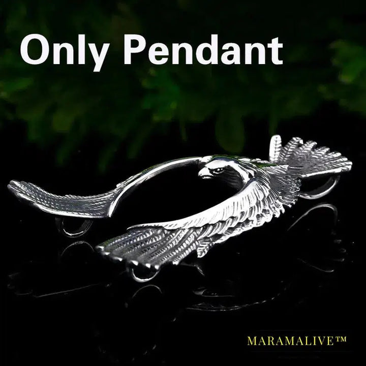 Stainless Steel Charm Phoenix Pendant China Mythological Bir Animal Pendant High-quality Jewelry Gifts