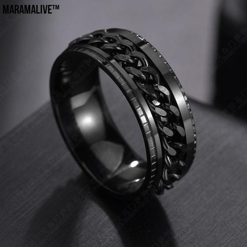 Stainless Steel Personality Men'S Ring