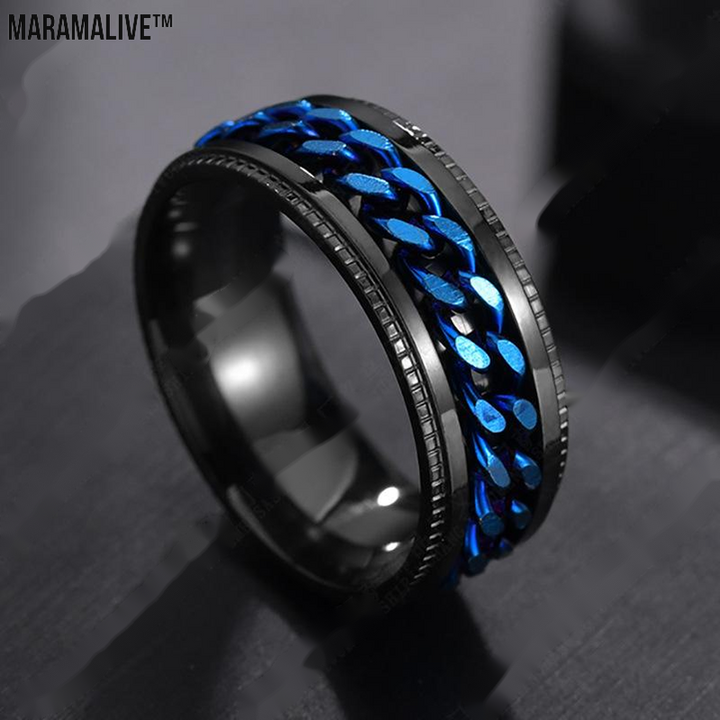 Stainless Steel Personality Men'S Ring