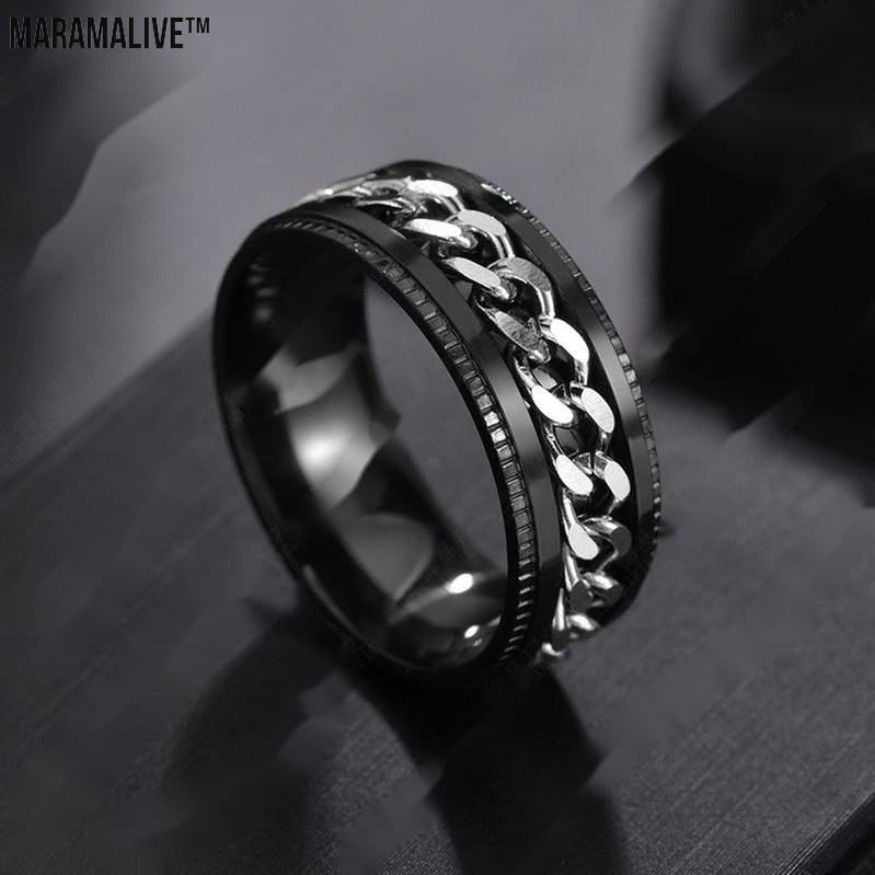 Stainless Steel Personality Men'S Ring