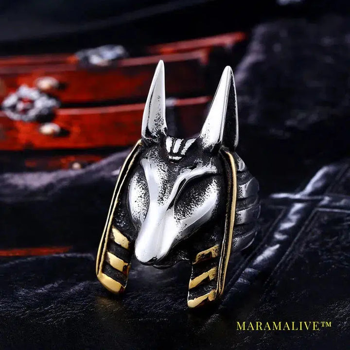 Stainless Steel ring The Kaen Chronicles new arrival Anubis ring for men Fashion Jewelry