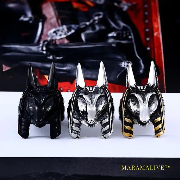 Stainless Steel ring The Kaen Chronicles new arrival Anubis ring for men Fashion Jewelry