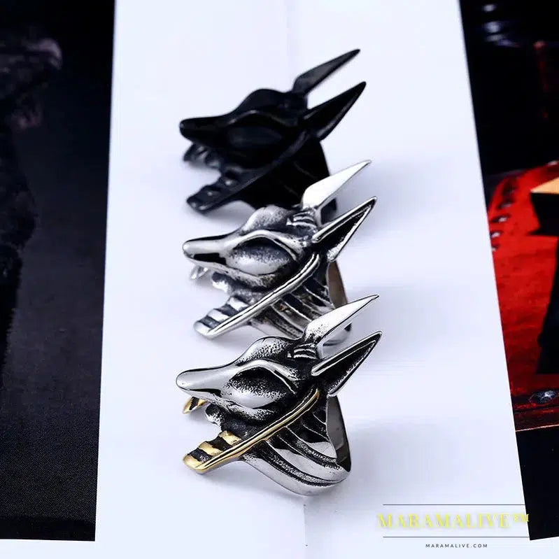 Stainless Steel ring The Kaen Chronicles new arrival Anubis ring for men Fashion Jewelry