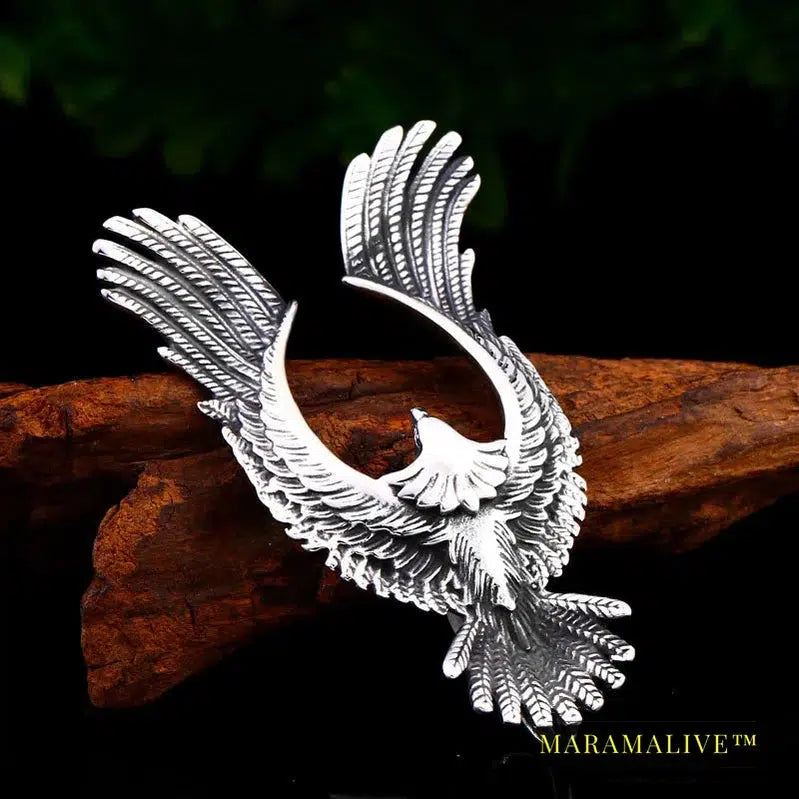 Stainless steel for men Takahashi Flying Eagle Pendant Necklace Wallet Connector Charm Chain fashion Gift jewelry