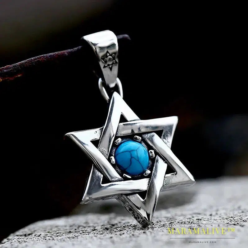 Star Of David Quality Pendant Fashion Chain Unisex Jewelry