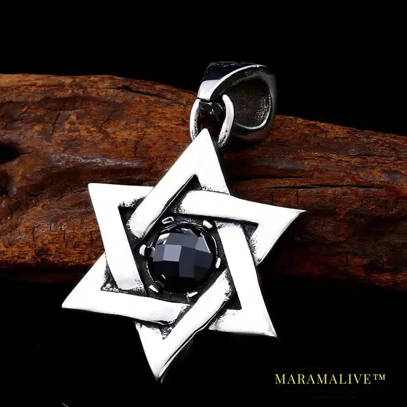 Star Of David Quality Pendant Fashion Chain Unisex Jewelry