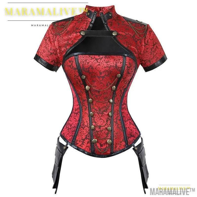 Steampunk Corset Shawl - Women's Punk Tops